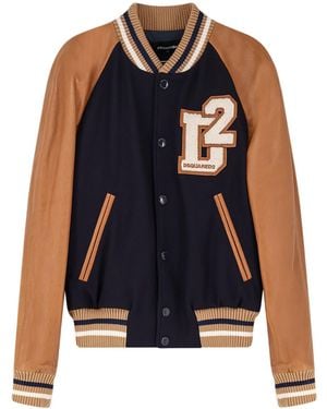 DSquared² Jackets Lana Vergine Poliammide - Blue