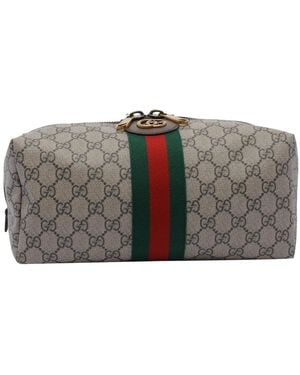 Gucci Supreme Gg Ophidia Beauty Bag - Grey