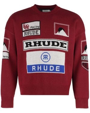 Rhude Wool And Cashmere Jumper - Red