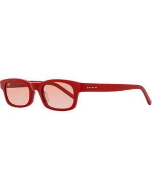 Givenchy Narrow Rectangular Sunglasses Gv40032U 66T 49Mm Plastic (Acetate) - Black