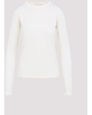 Phoebe Philo Crewneck Top Lyocell Cotton - White