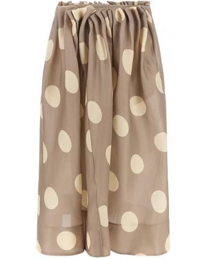 KHAITE Silk Mini Skirt - Natural