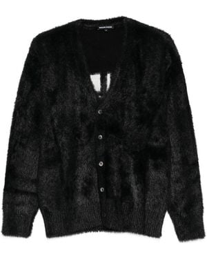 BOILER ROOM Hairy Cardigan - Black