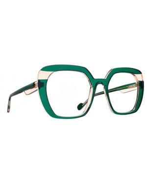 Caroline Abram Orea 767 Peach Glasses - Green