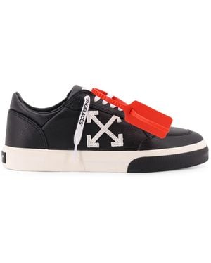 Off-White c/o Virgil Abloh Vulc Low Leather Low-Top Sneakers - Red