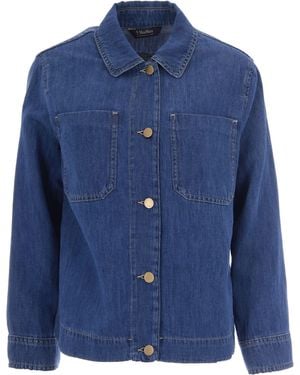 Max Mara Giacca Denim Blu Notte - Blue