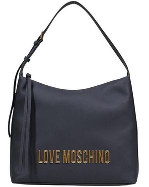 Love Moschino Black Polyethylene Handbag - Blue