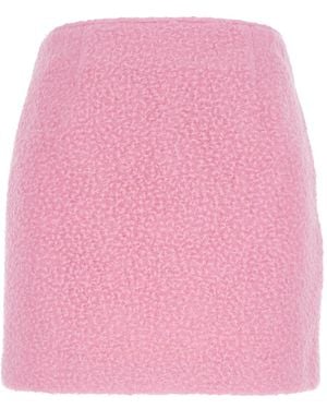 ATELIER EDITION Mini Skirt With Hidden Side Closure - Pink