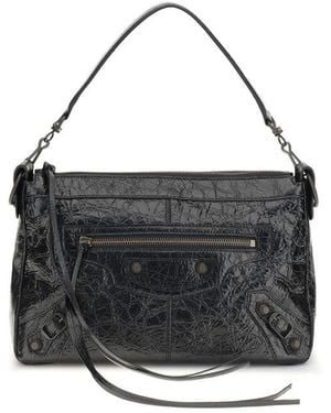 Balenciaga Le City Moto Small Shoulder Bag - Black