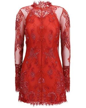Blumarine Red Polyamide Cocktail Dress
