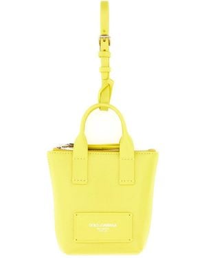 Dolce & Gabbana Dolce & Gabbana Leather Charm Mini Bag - Yellow