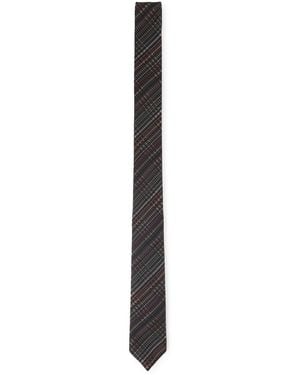 Paul Smith Signature Stripe Tie - Black