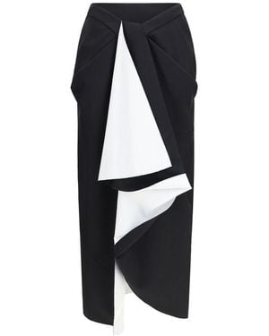 Givenchy Wool Oves Aries Midi Skirt - Black