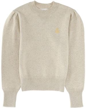 Isabel Marant Kelayah Jersey Knit Jumper Cotton Jumpers - Natural