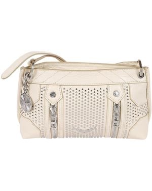 Zadig & Voltaire Studded Leather Crossbody Bag - Natural