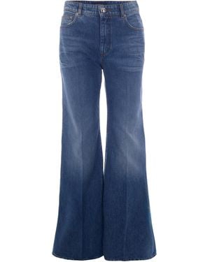 Sportmax Regular Low Rise Jeans - Blue