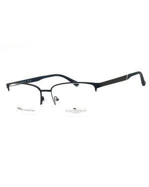 Chesterfield Chesterfield Ch118Xl Rectangular Metal Frame Eyeglasses - Black