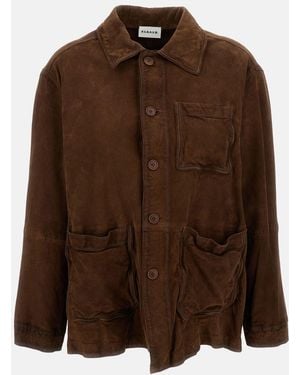 P.A.R.O.S.H. Suede Jacket - Brown