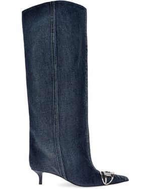 DIESEL Venus Denim Boots - Blue