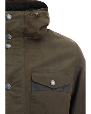 Barbour Hooded Jacket Cotton - Green