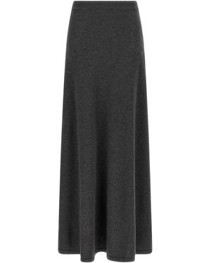 Balenciaga Maxi Wool Skirt - Grey