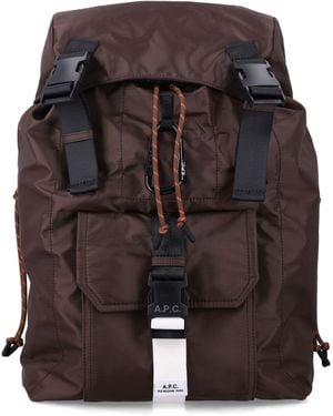 A.P.C. Trek Technical Backpack Nylonlon - Grey