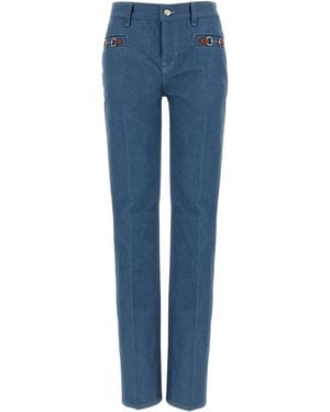 Gucci Gucci Cotton Straight-Leg Jeans - Blue