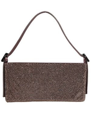 Benedetta Bruzziches Large Your Best Friend Zipped Shoulder Bag - Brown