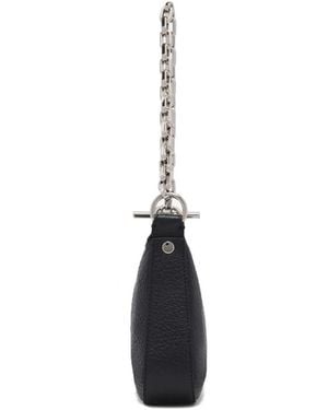 McQueen Mini T-Buckle Clutch Bag Main: Calf Skin Handbags - Blue