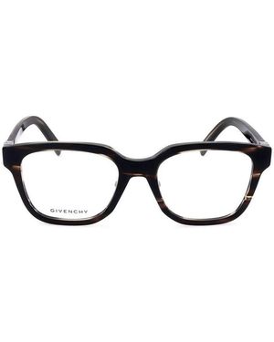 Givenchy Eyeglasses Square Full Rim, Havana Frame And Clear Demo Lens Gv50040F053 - Brown