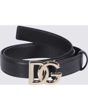 Dolce & Gabbana Leather Belt - Black