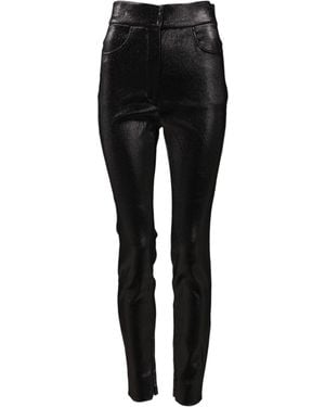 Dolce & Gabbana Shiny Slim Pants - Black