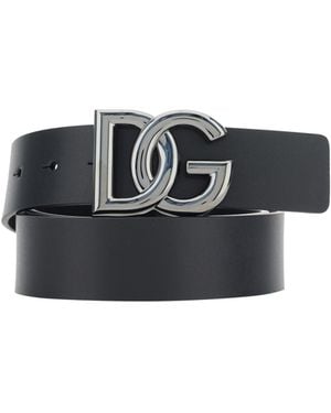 Dolce & Gabbana Tosca Belt Calf Leather Bos Taurus E Braces - Black