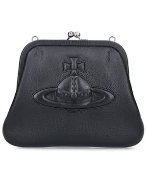 Vivienne Westwood Vivienne Clutch Shoulder Bag - Black