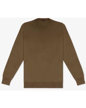 Larusmiani Sea Island Shirt Antigua Sweater - Green