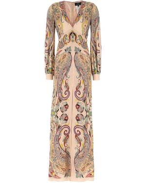 Etro Printed Dress - Natural
