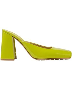 Bottega Veneta 100Mm Tower Mules - Yellow