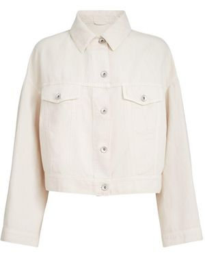 Brunello Cucinelli Linen And Cotton Blend Jacket - White