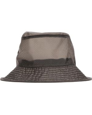 Maison Michel Maison Michel Paris 2072018001 Mesh-Panelled Bucket Hat - Gray