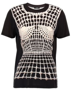 Balmain T-Shirt With Print - Black