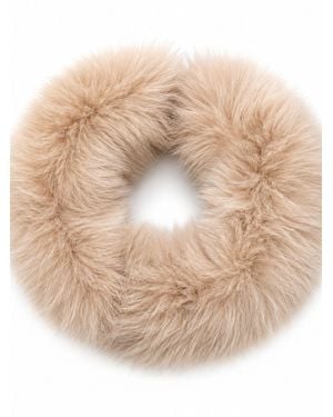 Yves Salomon Headband Mink Fur Accessory - Natural