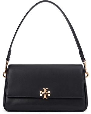Tory Burch Handbag Charlie Leather Cow Hide Handbags - Black