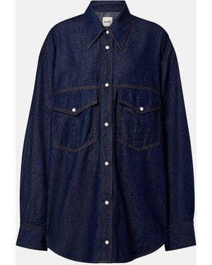 KHAITE Chemise Christensen En Denim Shirt - Blue