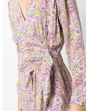 IRO Taro Short Wrap Dress - Pink