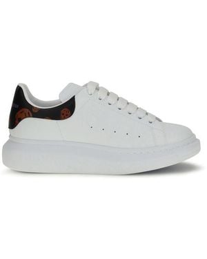 McQueen Calf Leather Bos Taurus Low Top Trainers - White