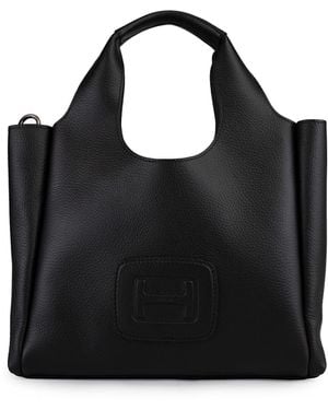 Hogan Small H-Bag Shopping Bag - Black