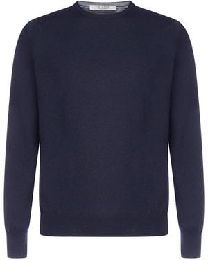 D 40 D4.0 Crew Neck Jumper - Blue