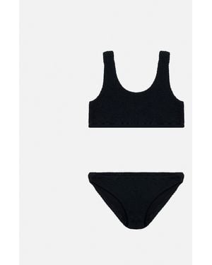 MC2 Saint Barth Crinkle Classic Bralette Bikini Baker - Black