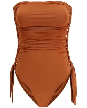 Zimmermann Daylight One-Piece Swimsuit - Brown