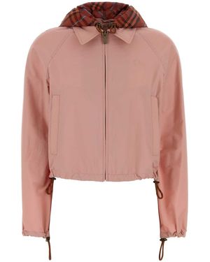 Burberry Stretch Nylon Newcott Jacket - Pink